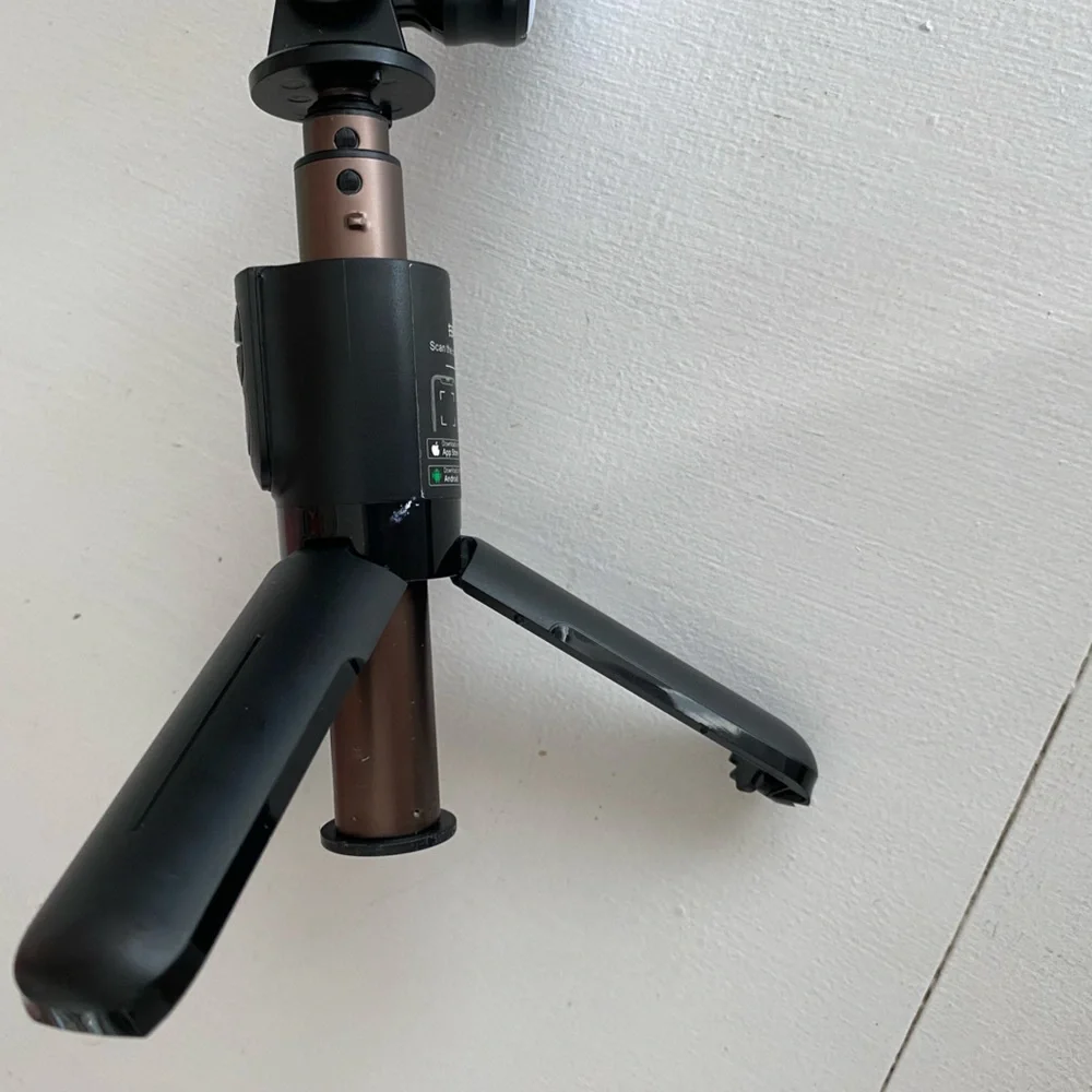 Like New Versatile Selfie Stick & Black Mini Tripod for Cameras with Remote